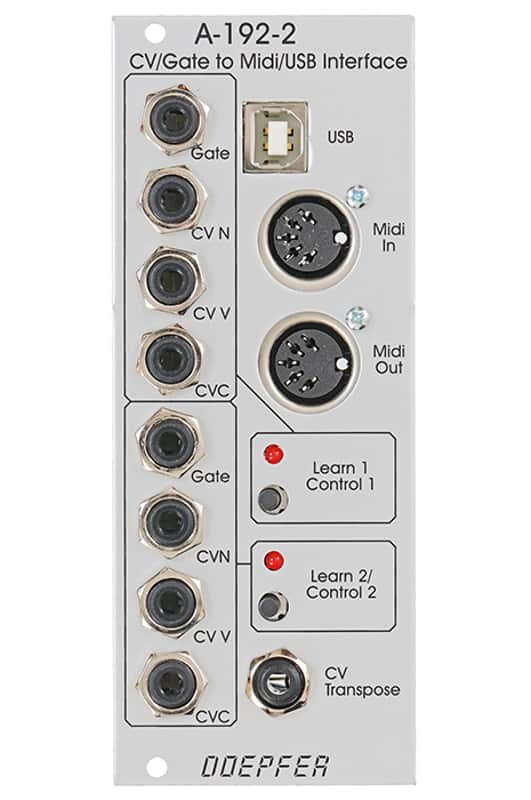 Doepfer A-192-2 CV / Gate to MIDI / USB Interface eurorack module. image 1