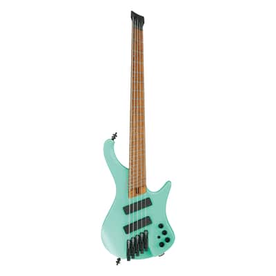 Ibanez EHB1005MS 5 String Bass Guitar, Seafoam Green Matte image 3