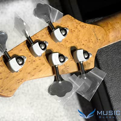 Lakland US Custom 55-94 Standard - Natural w/Roasted Birdseye Maple Neck, Birdseye Maple FB image 5