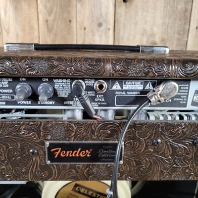 Fender 65 Deluxe Reverb Limited Edition Western 2025 With Cover Model # PR 239 - Brown Western image 10