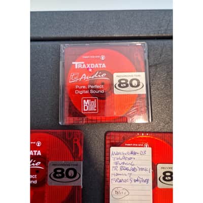 T Audio Traxdata Md 80 - Red X 5 – Minidisc - Excellent image 3
