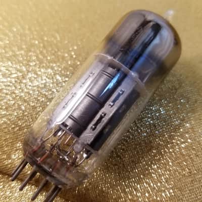 Sylvania 12BH7A tNOS AT1000 TESTED Vacuum Tube black plate 12BH7 dual triode 1950-1959 image 9