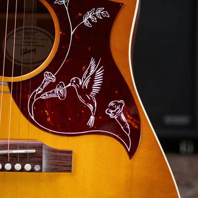 Gibson Hummingbird Special Dreadnought Acoustic/Electric Guitar - Honey Burst Satin with Gig Bag image 10