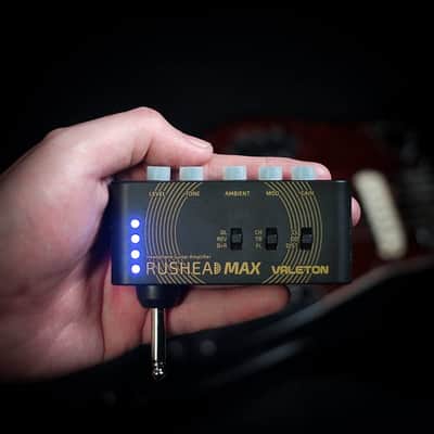 Valeton Rushead Max USB Chargable Portable Pocket Guitar Bass Headphone Amp Carry-On Bedroom Plug-In Multi-Effects image 7