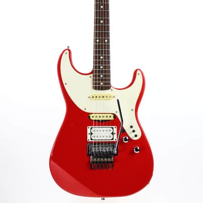 1987 Kramer E.E. Pro 1 Elliot Easton RED Signature Super Strat -- White Pickguard, Stratocaster 1980's image 4