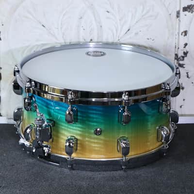 TAMA Starclassic Maple Snare 14X6.5in Marine Shoreline Fade image 2