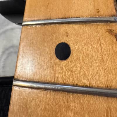 1976 Black Fender Stratocaster with Maple Fretboard, 3-Bolt Neck, new frets image 5