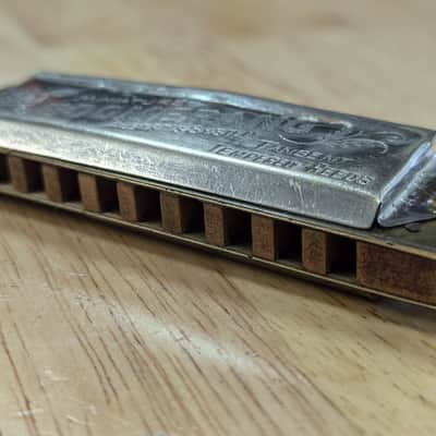 Vintage Alberts Boomerang Miniature Diatonic Harmonica, Fully Refurbished, Made in Germany 1920s, key of C. image 2