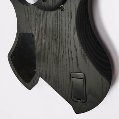 Agile 8 String Multi-Scale Fan Fret Chiral Nirvana 82528 RL MOD SS Flat Black Headless Electric Guitar image 7
