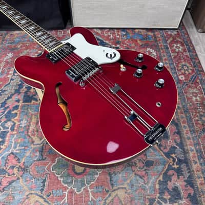 Epiphone Riviera Reissue *Pro Setup* HH Peerless Cherry OHSC - 1997 image 6