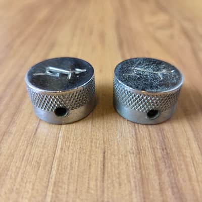 Set of Vintage 1960's Gretsch Chrome Guitar/Bass Control Knobs! image 3