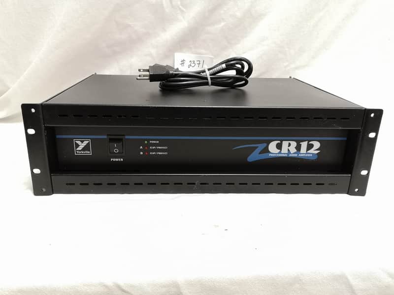 Yorkville CR12 575 Watt Studio Power Amplifier #2371 Good Used Working Condition image 1