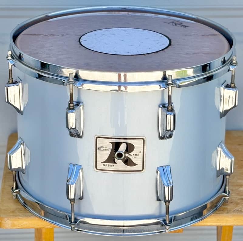 Vintage Rogers XP-8 Big R 14" Rack Tom Silver Mist Maple Shell for Drum Set image 1