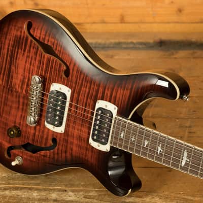 PRS SE Hollowbody I Piezo - Orange Tiger Smokeburst image 5