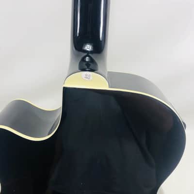 Oscar Schmidt OB100-B Acoustic/Electric Bass 2010s - Black image 6