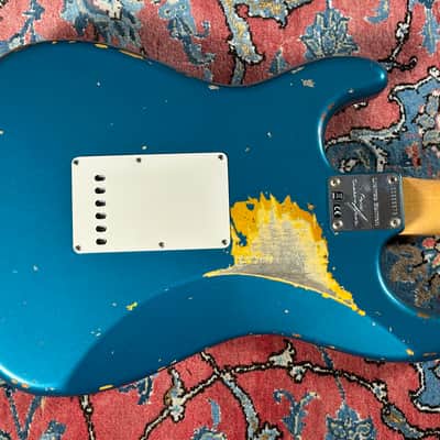Fender Custom Shop '67 Heavy Relic Stratocaster 2021 Ocean Turquoise over sunburst image 13