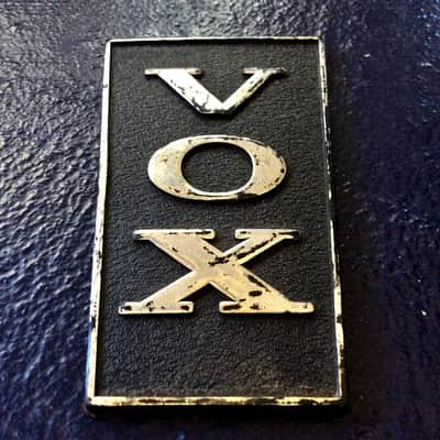 GENUINE VINTAGE VOX TRAPEZOID LOGO BADGE FROM THE 60'S - GOOD CONDITION image 4