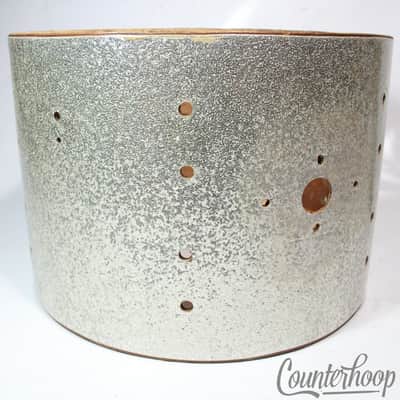 Slingerland 9x13" 3Ply African Mahogany Tom Drum Shell Silver Sparkle Sound King image 2