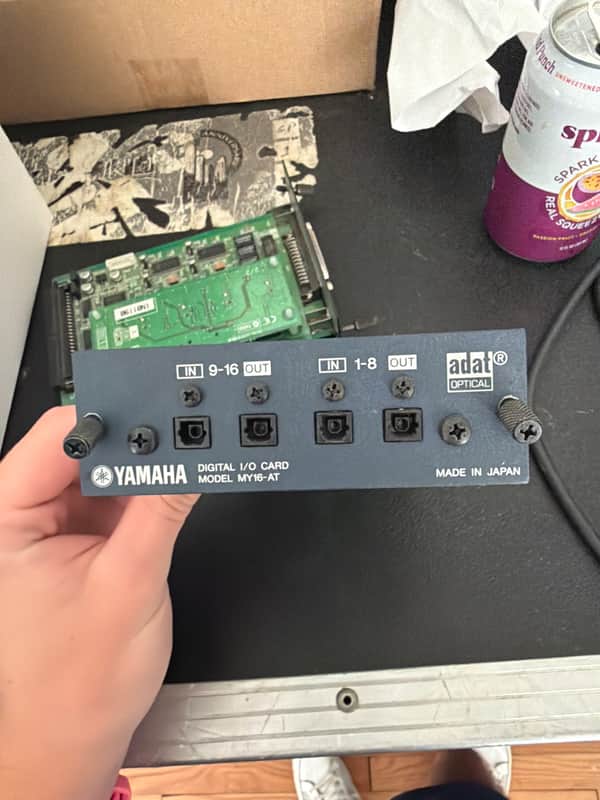 Yamaha MY16AT 16-Channel ADAT I/O Card 2010s - Black image 1