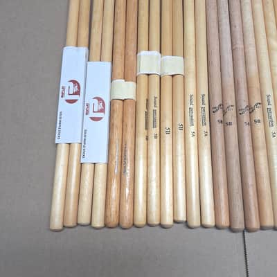Lot of 16 Pairs of Drum Sticks 5A 5B 2B Rock Various Brands Lot 82-639 image 2