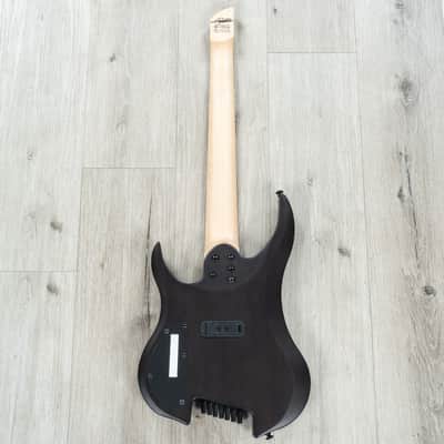 Legator G7FSS Ghost 7 Super Shred Multi-Scale 7-String Headless Guitar, Buckeye Burl, Death Valley image 2