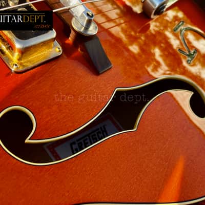 ✮BEAUTIFUL✮2007 Gretsch G-6120 DSV✮DYNASONICS✮BIGSBY✮Orange Stain✮ 7.0 LBS!✮OHSC image 9
