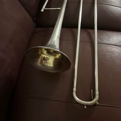Conn 4H Bb Tenor Trombone (1916) SN 150890 (Gold wash bell) (4) (S) (LP) (professional) 7” Bell image 11