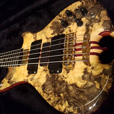 2006 Alembic MJLB 5 Signature Standard Bass Buckeye Burl 5 String image 16
