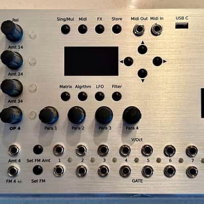 Jomox Mod FM - 8-Voice Eurorack FM Synth 2023 - Silver image 1