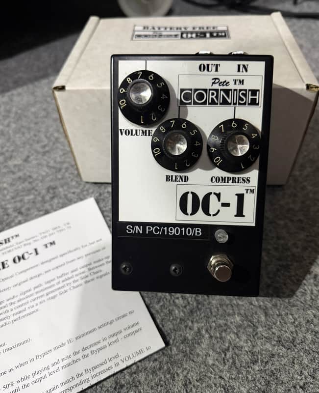 Pete Cornish OC-1 Battery-Free Optical Compressor 2010s - Black/White image 1