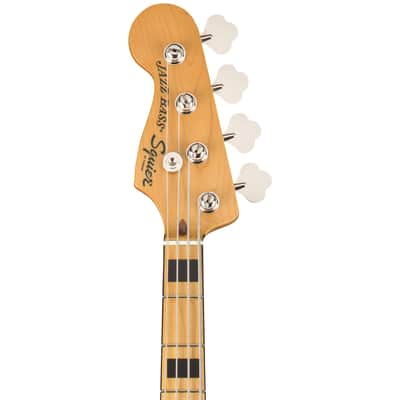Squier Classic Vibe '70s Left-Handed Jazz Bass Guitar - Maple Fingerboard, Black image 4