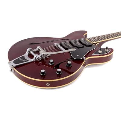 Used Yamaha SA503 TVL Troy Van Leeuwen Signature Electric Guitar Cherry image 3