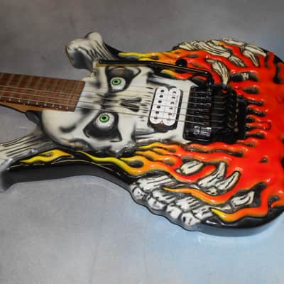 ESP George Lynch Flaming Skull # 49 of 50 Made w/COA 1994 image 6