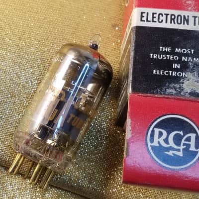Amperex 6922 AT1000 TESTED Vacuum Tube Gold Pins USA E88CC dual triode 1960-1969 image 1