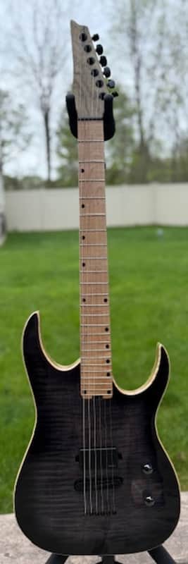 custom built Ibanez style guitar Ibanez/ESP E 2025 - Black nitro image 1