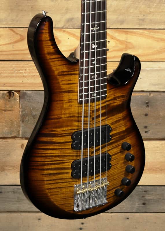 PRS Grainger 5 5-String Bass Black Gold Burst w/ Case image 1