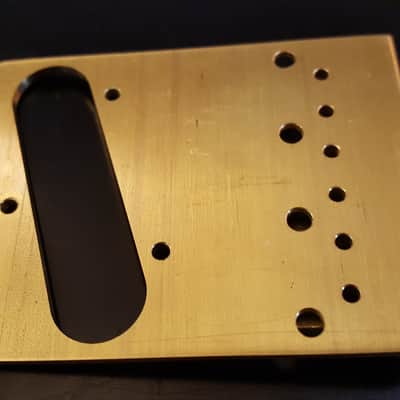 Armadillo Brass "Keef" Telecaster Bridge - 6 saddle image 3