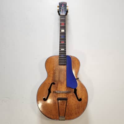 Vintage 1940 Harmony H984 Victory Archtop - Rare Wartime Ltd. Edition w/ Brand New Hard Shell Case image 3