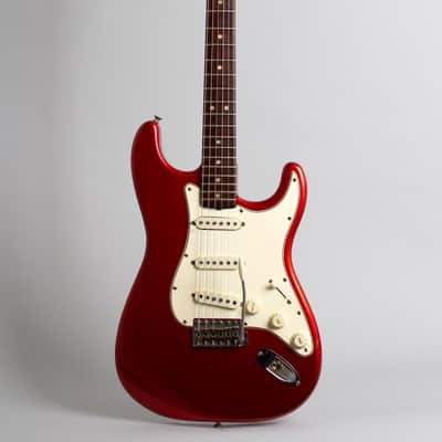 Fender Stratocaster Solid Body Electric Guitar (1966), ser. #110114, original black tolex hard shell case. image 1