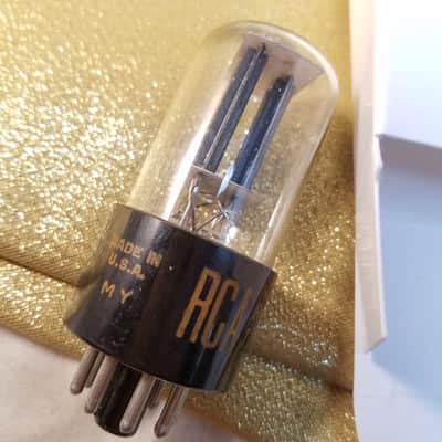 RCA Matched Pair (2) 6SN7GTB tNOS AT1000 TESTED Vacuum Tubes T11 rare tight plate spacing dual triode 1962 image 1