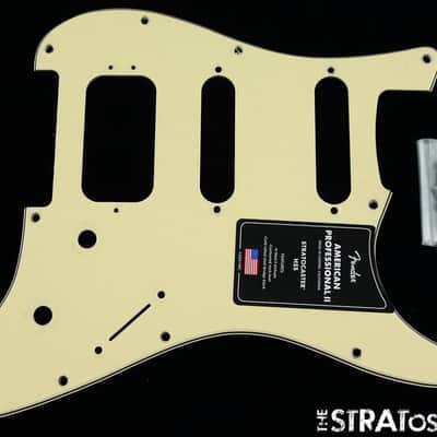 Fender American Professional II Stratocaster HSS Strat PICKGUARD Aged White USA image 1