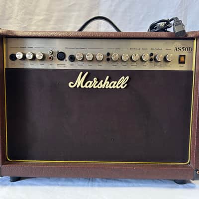 Marshall Acoustic Soloist AS50D 2-Channel 50-Watt 2x8" Acoustic Guitar Combo 2007 - Present - Brown image 1