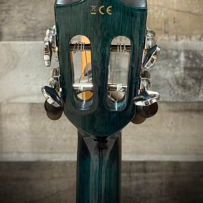 Lanikai Quilted Maple Blue Stain Concert A/E Ukulele w/ Kula Preamp (QM-BLCEC) image 7