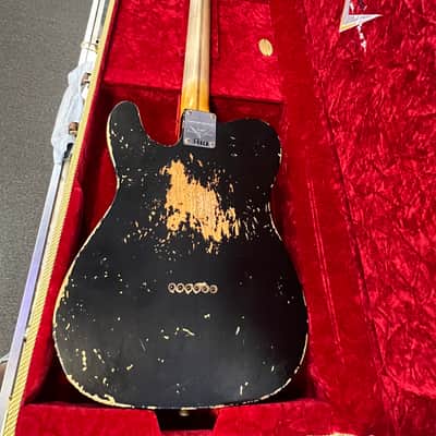 Fender Custom Shop #119 Limited Edition 1950 Double Esquire® - Heavy Relic® with Case, Aged Black image 3