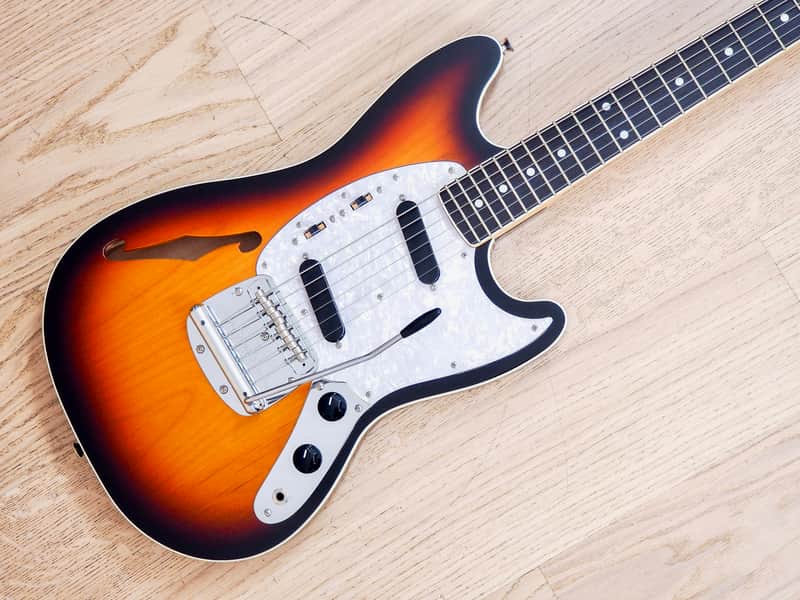 2012 Fender Mustang MG-HO セミホロー Fender MG-HO Hollow Body Mustang MIJ | Reverb