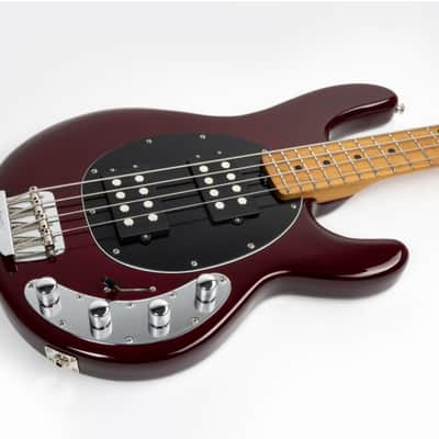 Ernie Ball Music Man StingRay 4 HH Special, Translucent Oxblood / Roasted Maple *ON ORDER ETA  April 2026 image 3
