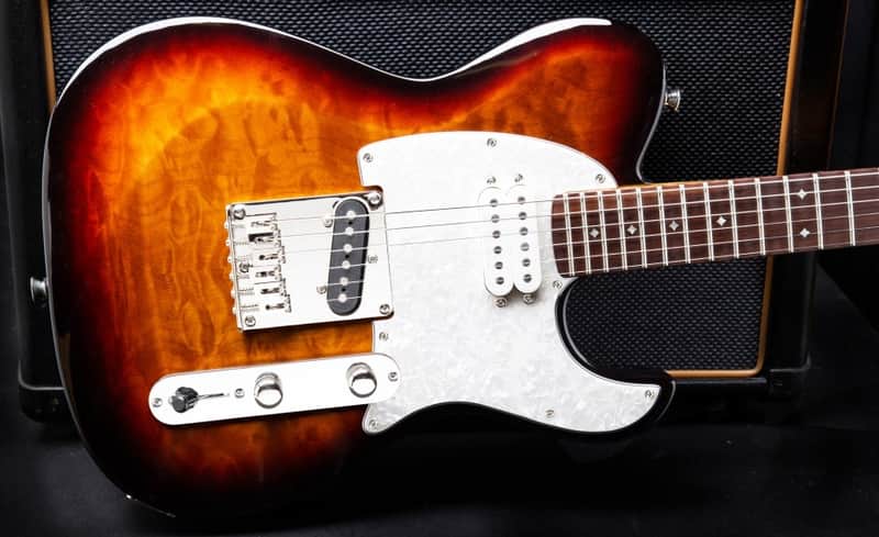 Dean Zelinsky Dellatera Z-Glide Custom Quilt Top 2019 Walnut Burst image 1