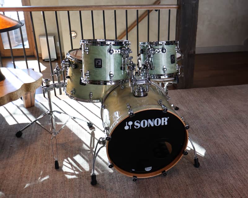 Sonor S Class Pro (Vertical Grain German Made) 2000's - Aqua Green image 1