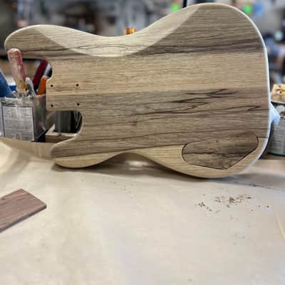 Madlad Instruments Black Limba Rear Route Precision Bass PBass Style Body (custom made with pride in north Texas) - Unfinished image 2