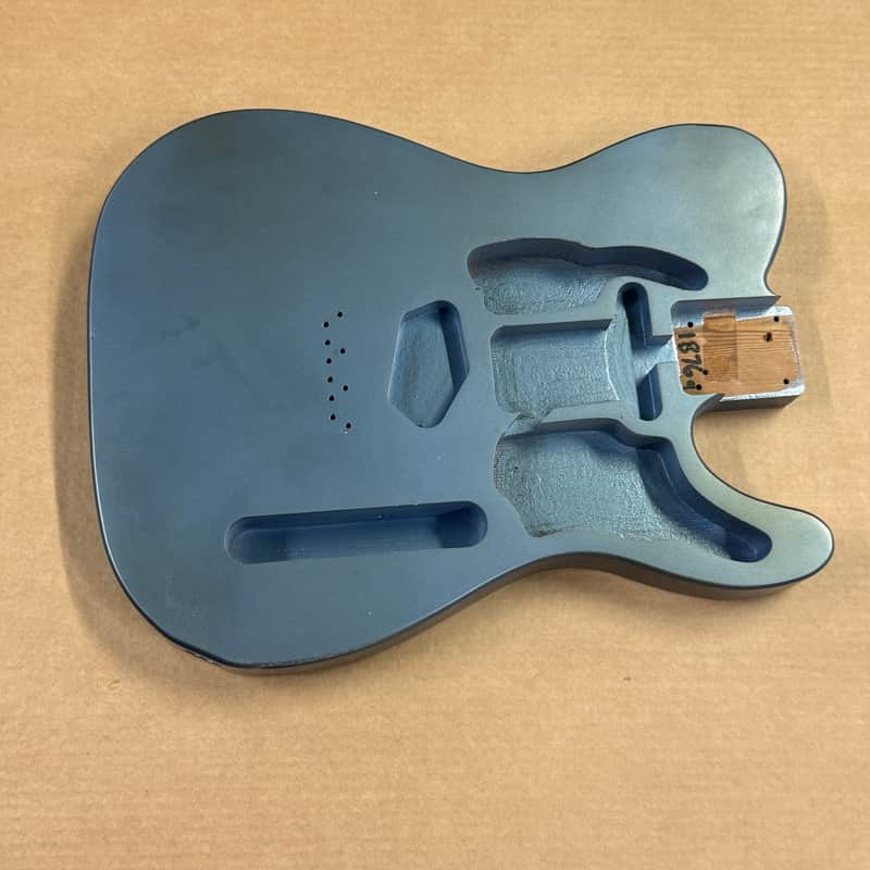 1876g Kohlin Guitars T-Type Roasted Pine replacement body Aged Nitro Lake Placid Blue Made in Sweden fits Fender Telecaster necks image 1